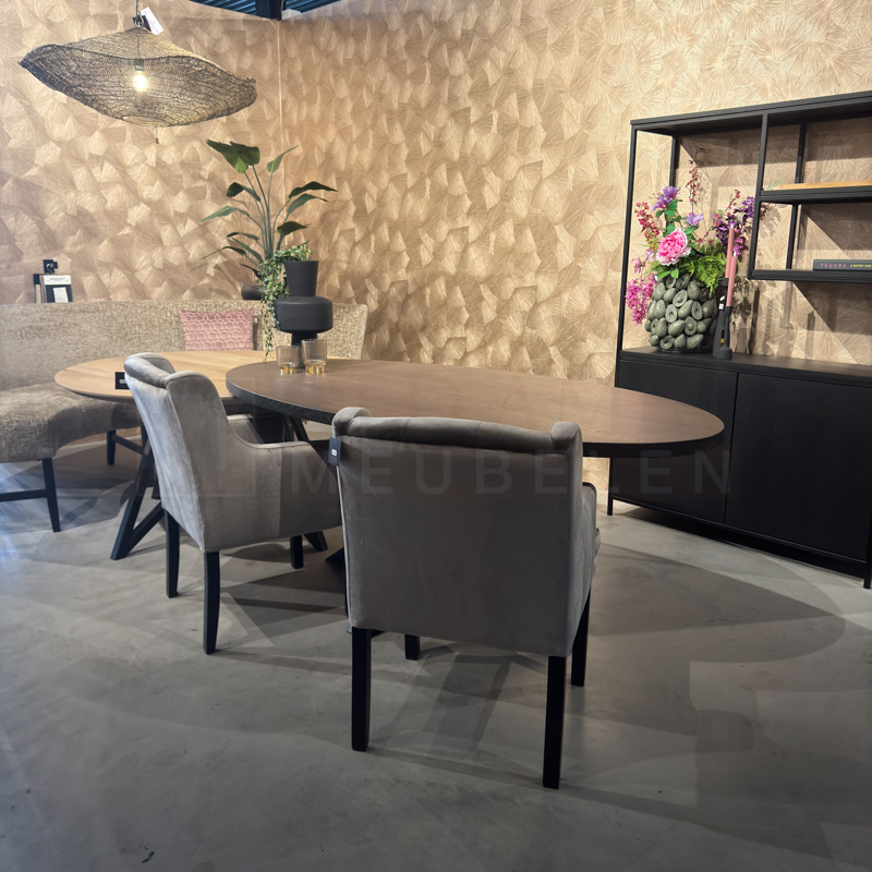 Eiken ovale tafel Sjors - Afbeelding 3