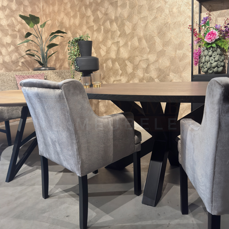 Eiken ovale tafel Sjors - Afbeelding 4