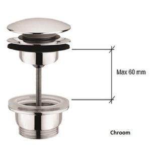 Plieger Roma 2 in 1 design afvoerplug m/z overloop
