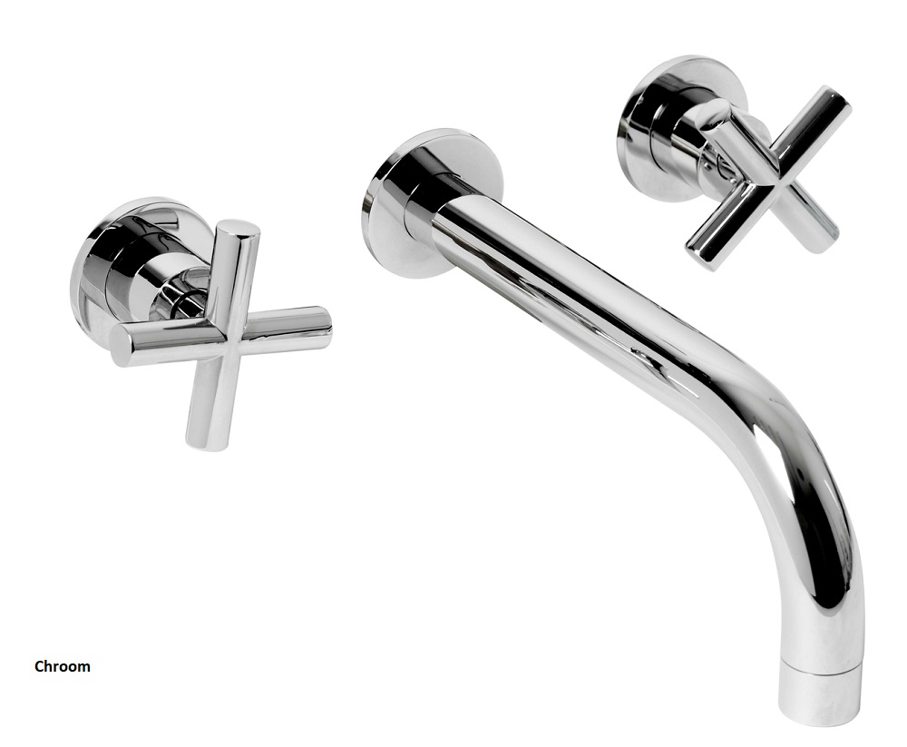 Plieger Cross 3-gats wandkraan - Afbeelding 3