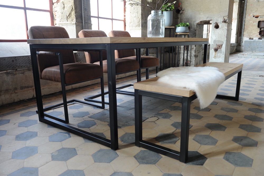 Eiken bank Fernando - Afbeelding 2