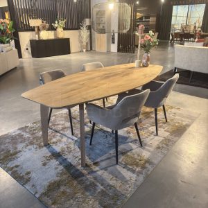 Eiken Deens ovale tafel Duin