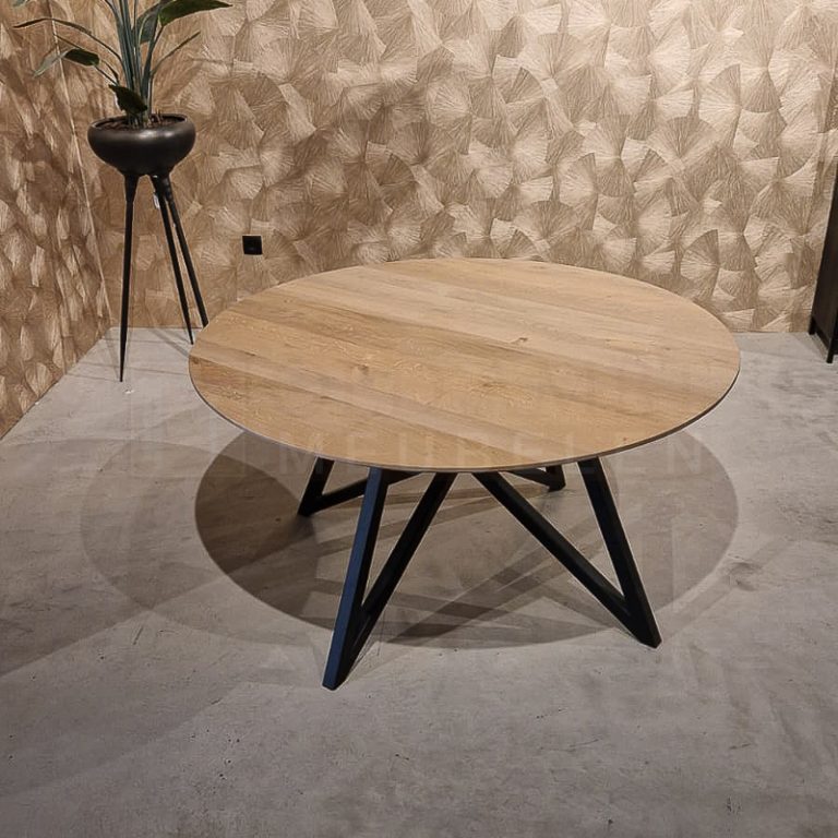 Eiken ronde tafel Femm - Afbeelding 6