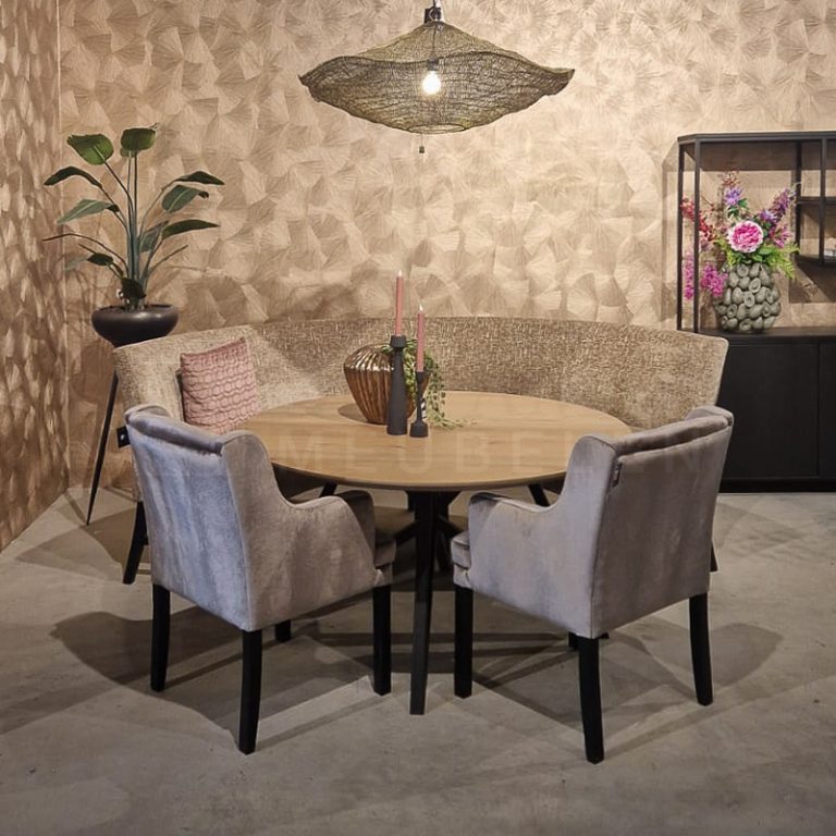 Eiken ronde tafel Femm - Afbeelding 9