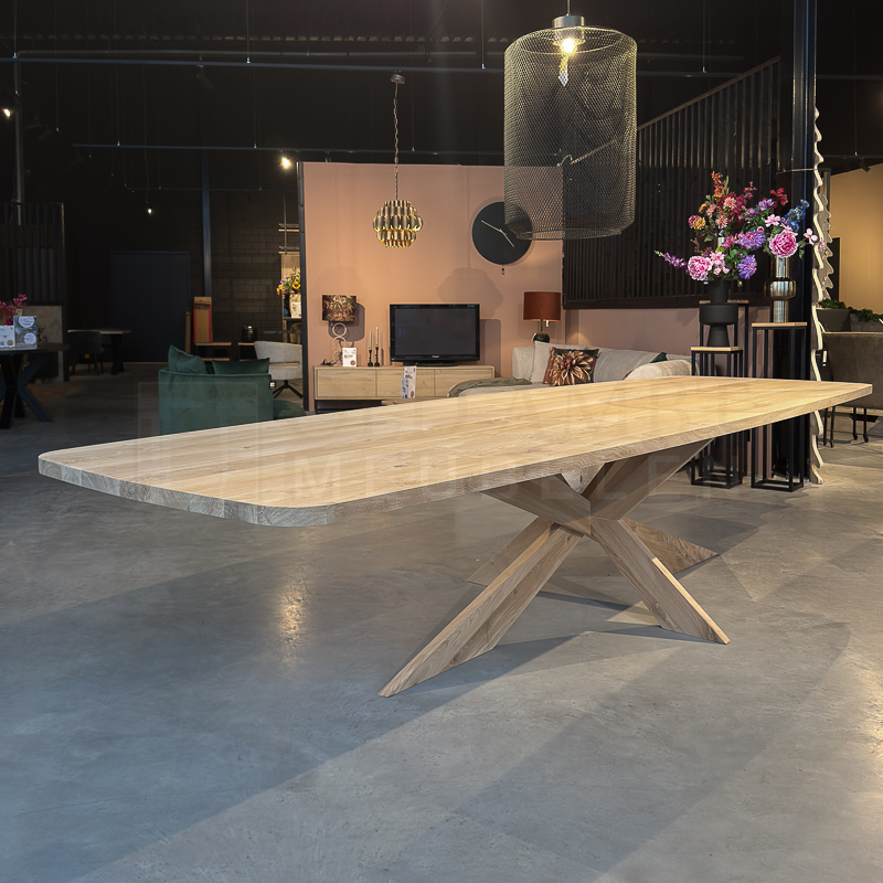 Eiken Deens ovale tafel Jolien - Afbeelding 2