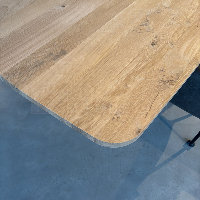 Eiken Deens ovale tafel Jolien - Afbeelding 3