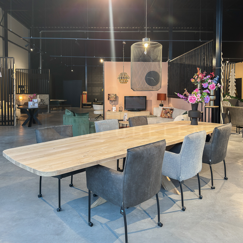 Eiken Deens ovale tafel Jolien