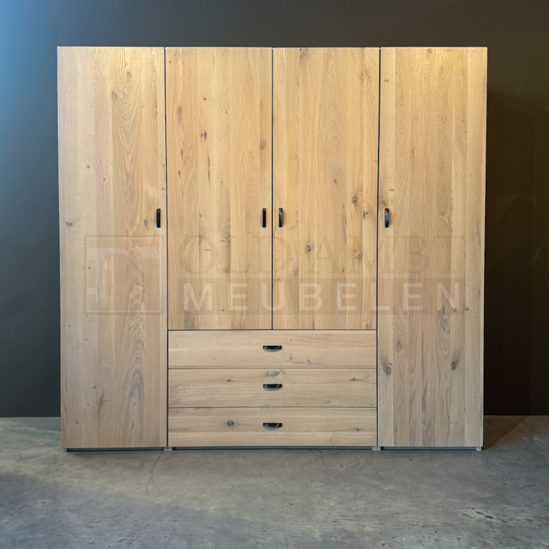 Eiken kledingkast Hendrik