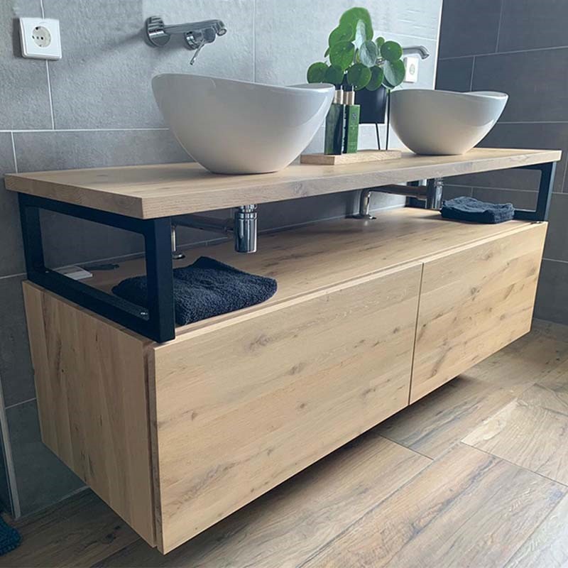 Eiken Badkamermeubel Eefje - Afbeelding 11