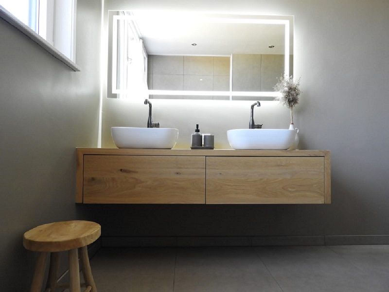 Eiken Badkamermeubel Henk-Jan - Afbeelding 2