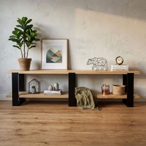 Eiken Sidetable Vuur