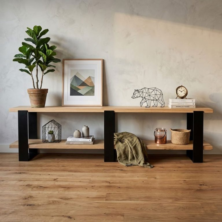 Eiken Sidetable Vuur