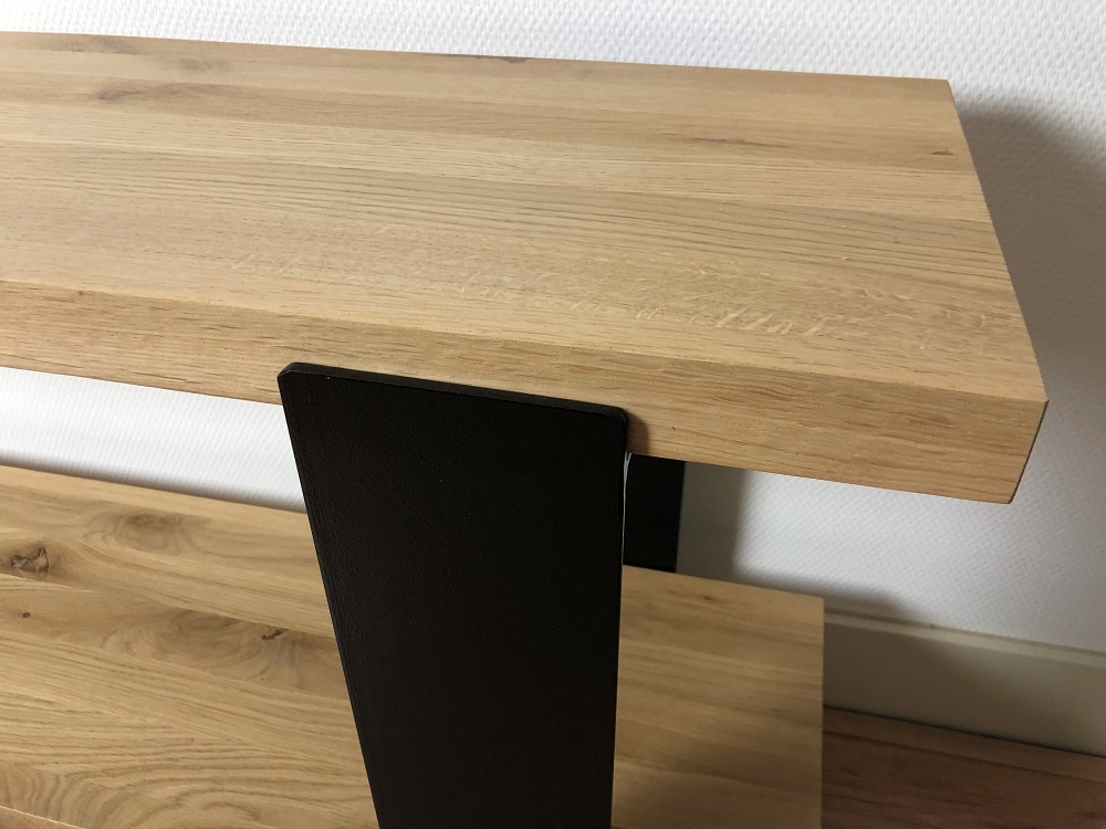 Eiken Sidetable Vuur - Afbeelding 3