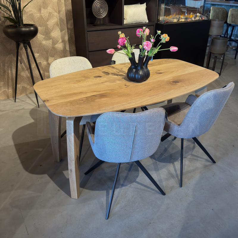 Eiken Deens ovale Tafel Diez - Afbeelding 5