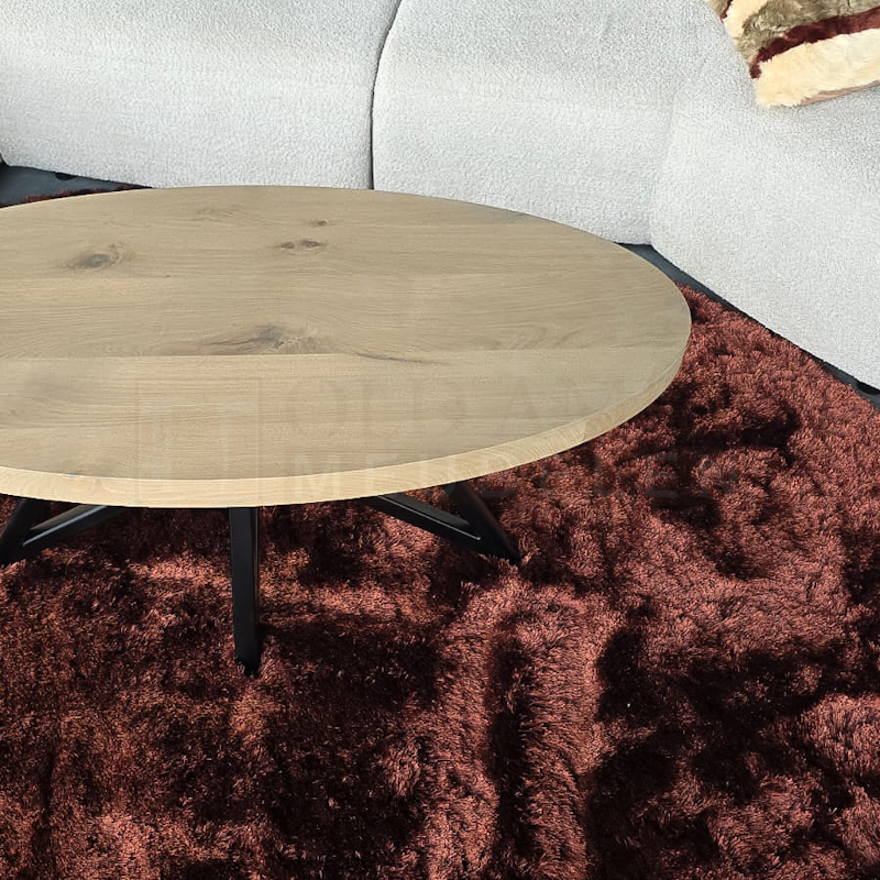 Eiken ovale Salontafel Andrea - Afbeelding 4