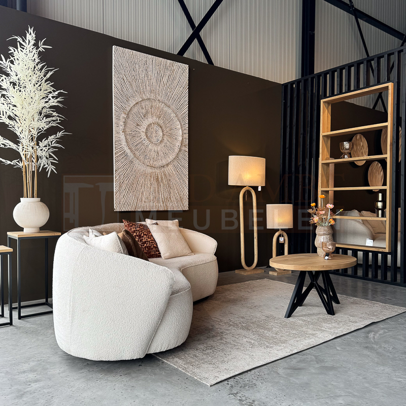 Eiken ovale Salontafel Andrea - Afbeelding 7