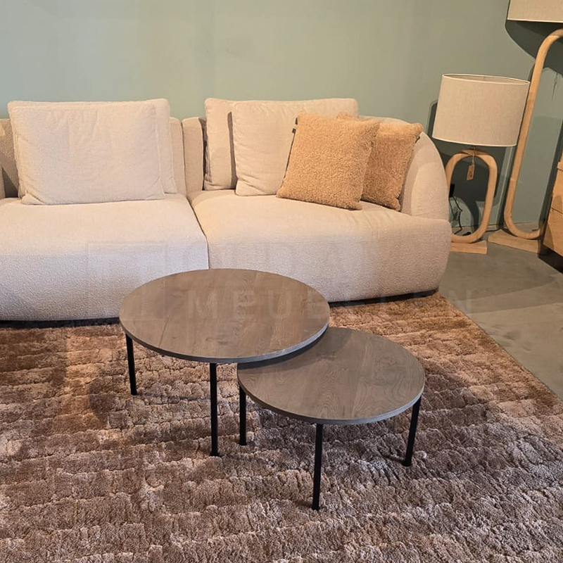 Eiken Salontafel set Anton - Afbeelding 3