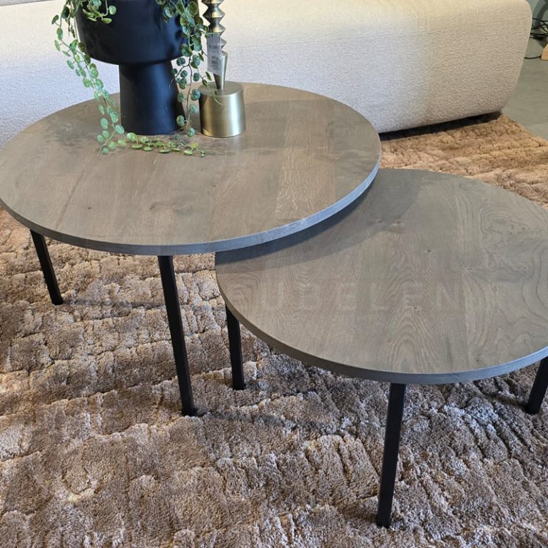 Eiken Salontafel set Anton - Afbeelding 7