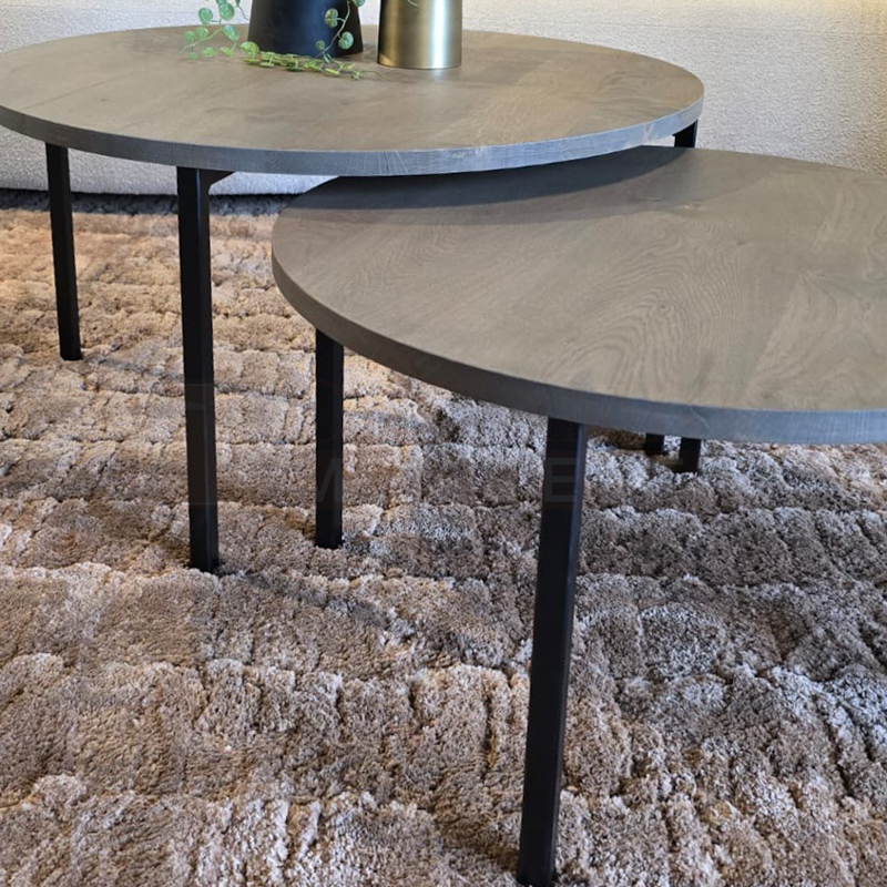 Eiken Salontafel set Anton - Afbeelding 9