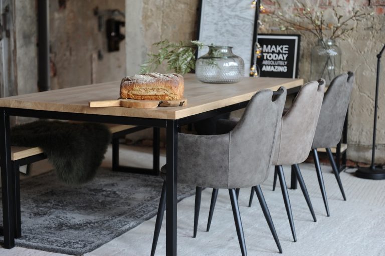 Eiken tafel Carlos - Afbeelding 6