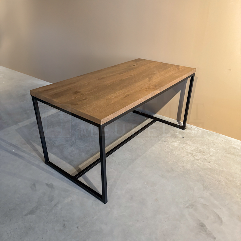 Eiken tafel Fernando met Ligger - Afbeelding 2