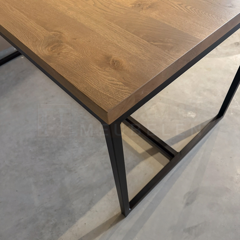 Eiken tafel Fernando met Ligger - Afbeelding 5