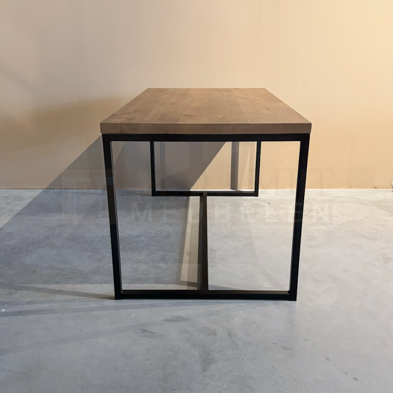 Eiken tafel Fernando met Ligger - Afbeelding 6