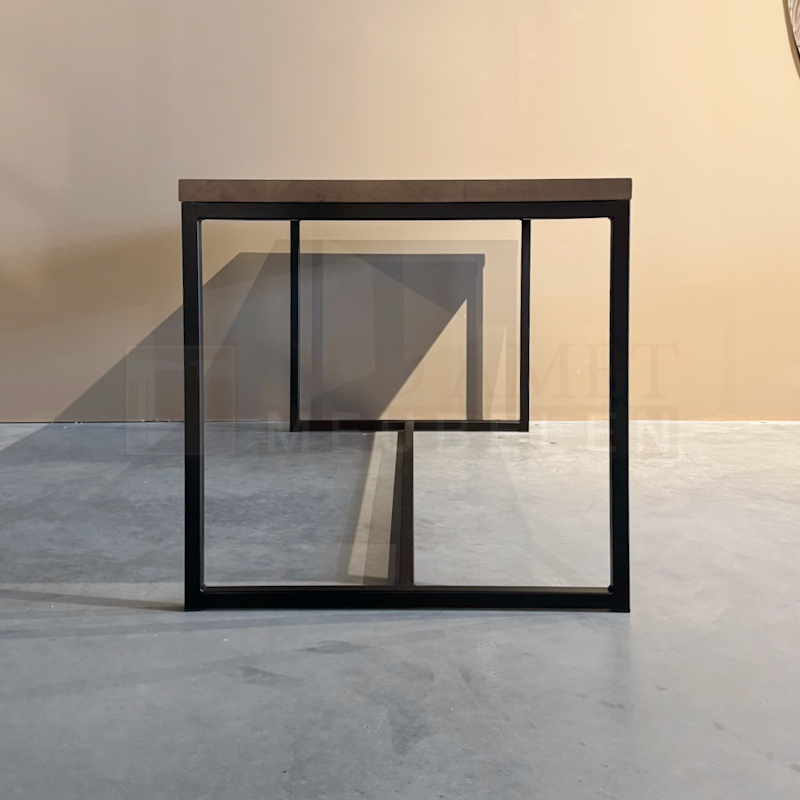 Eiken tafel Fernando met Ligger - Afbeelding 7