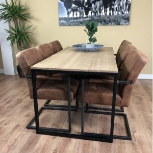 Eiken tafel Fernando U-poot