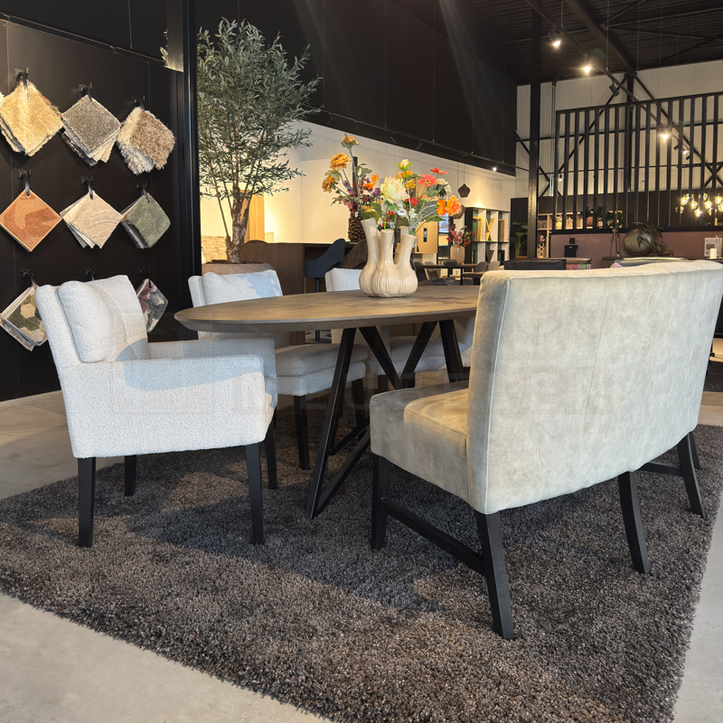 Eiken ovale tafel Frank - Afbeelding 4