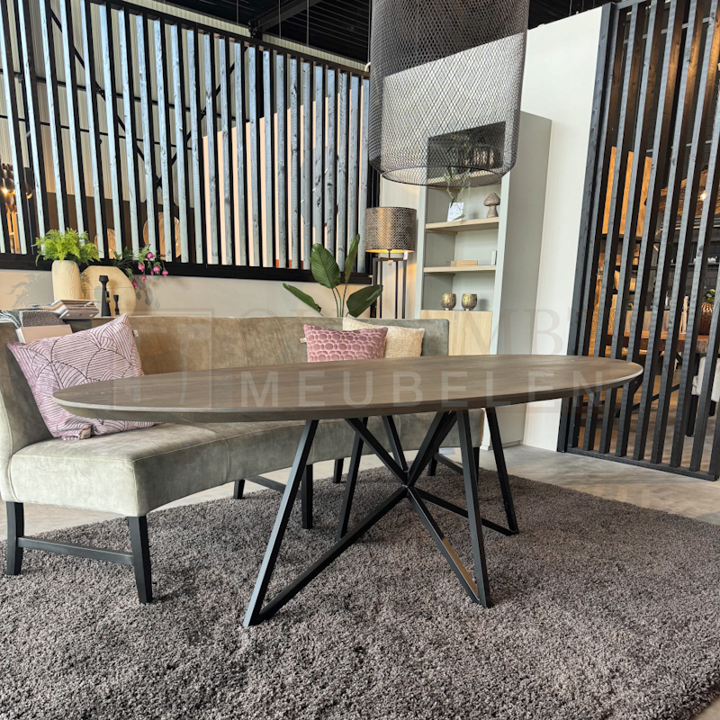 Eiken ovale tafel Frank - Afbeelding 2