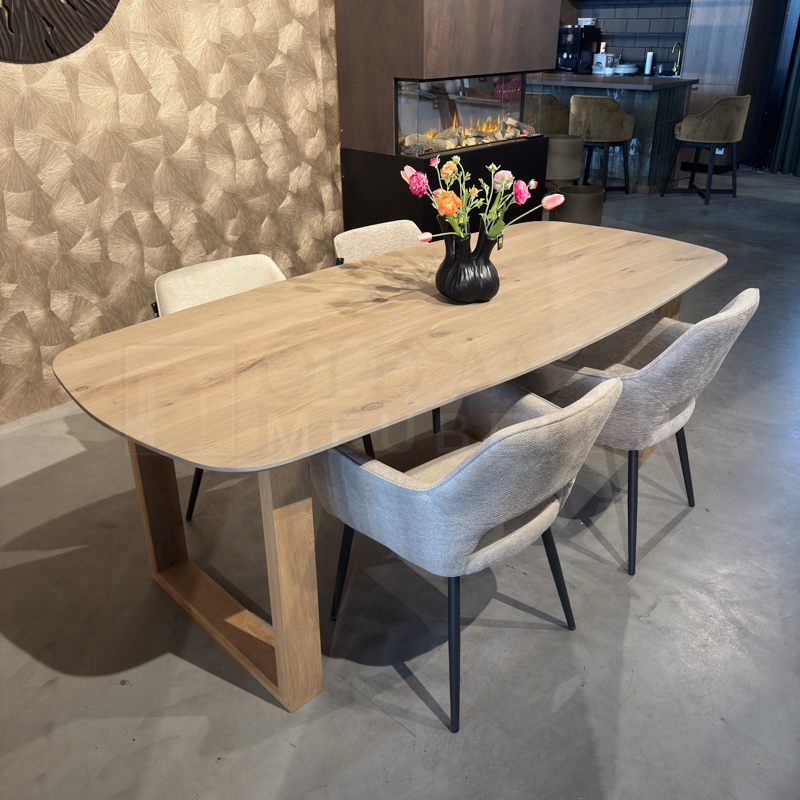 Eiken Deens ovale tafel Freek - Afbeelding 4