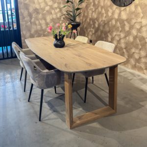 Eiken Deens ovale tafel Freek
