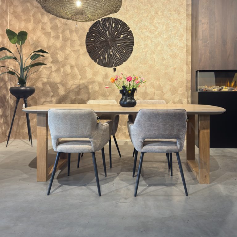 Eiken Deens ovale tafel Freek - Afbeelding 6