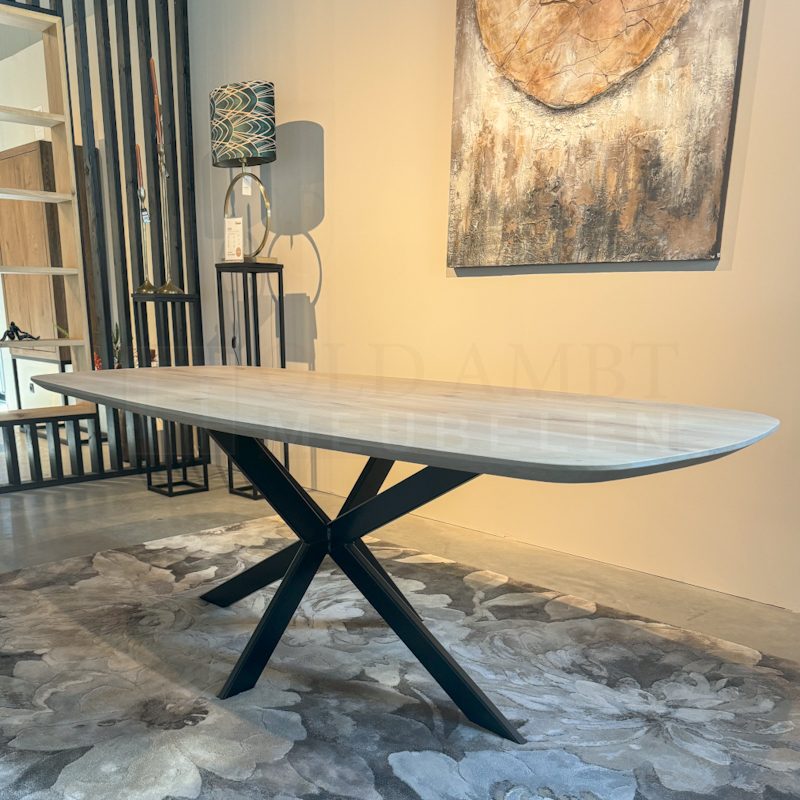 Eiken Deens ovale tafel Hugo - Afbeelding 2