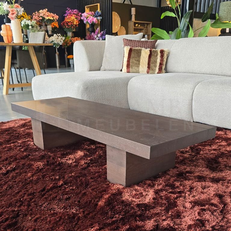 Eiken Salontafel Japandi - Afbeelding 6