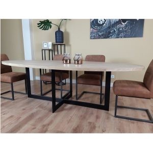 Eiken ovale tafel Jort