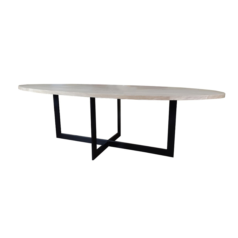 Eiken ovale tafel Jort - Afbeelding 2