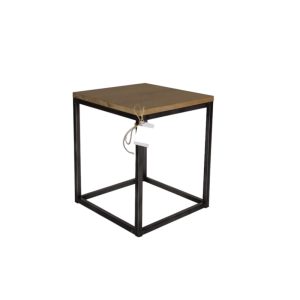 Eiken Bijzettafel Kruk