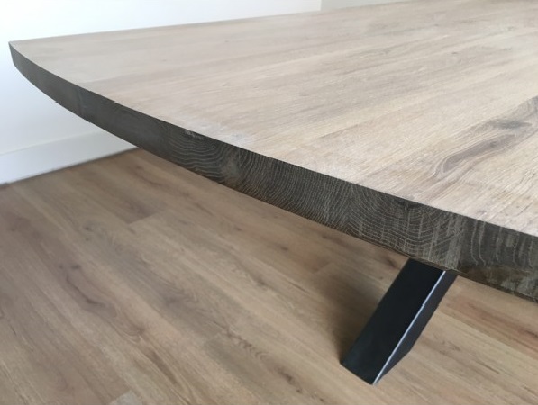 Eiken tafel Lily - Afbeelding 3