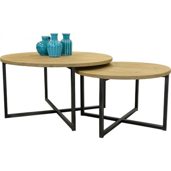 Eiken Salontafel set Liva - Afbeelding 3