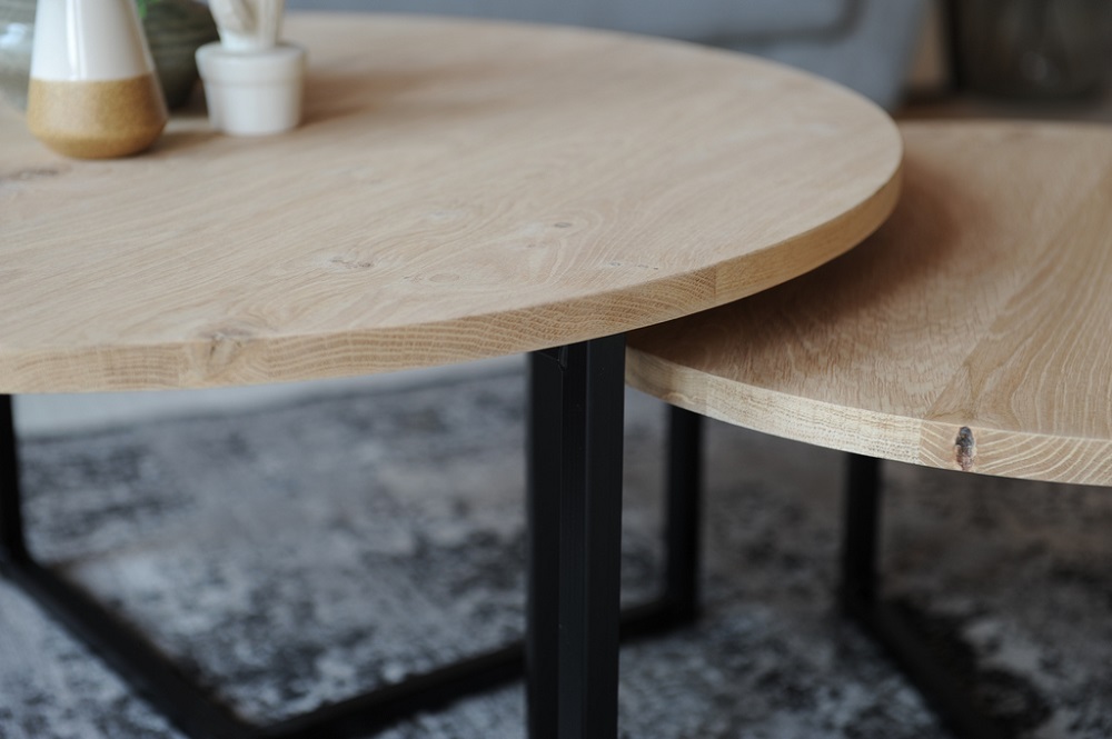 Eiken Salontafel set Liva - Afbeelding 4