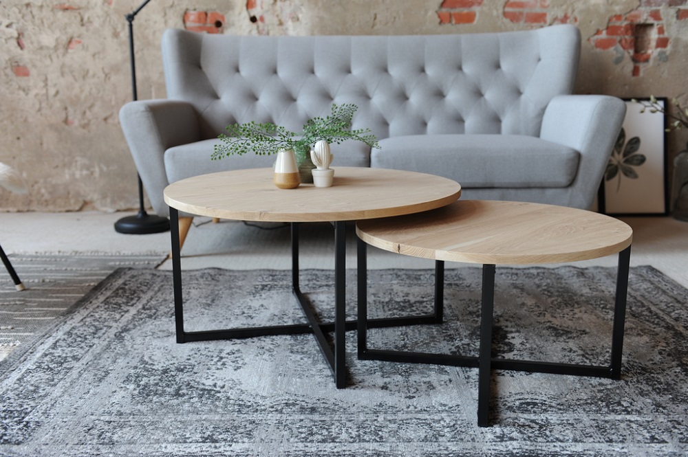 Eiken Salontafel set Liva - Afbeelding 5