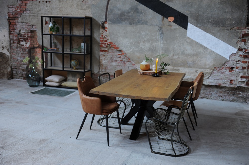 Eiken tafel Lolan - Afbeelding 3