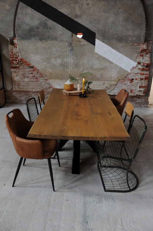 Eiken tafel Lolan - Afbeelding 4