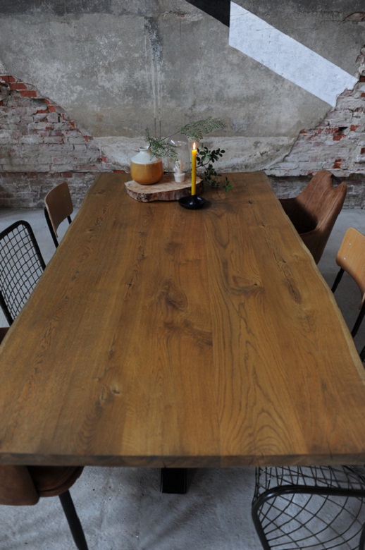 Eiken tafel Lolan - Afbeelding 5