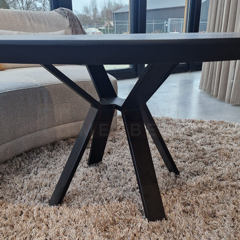 Eiken ronde Lowdining tafel - Afbeelding 3