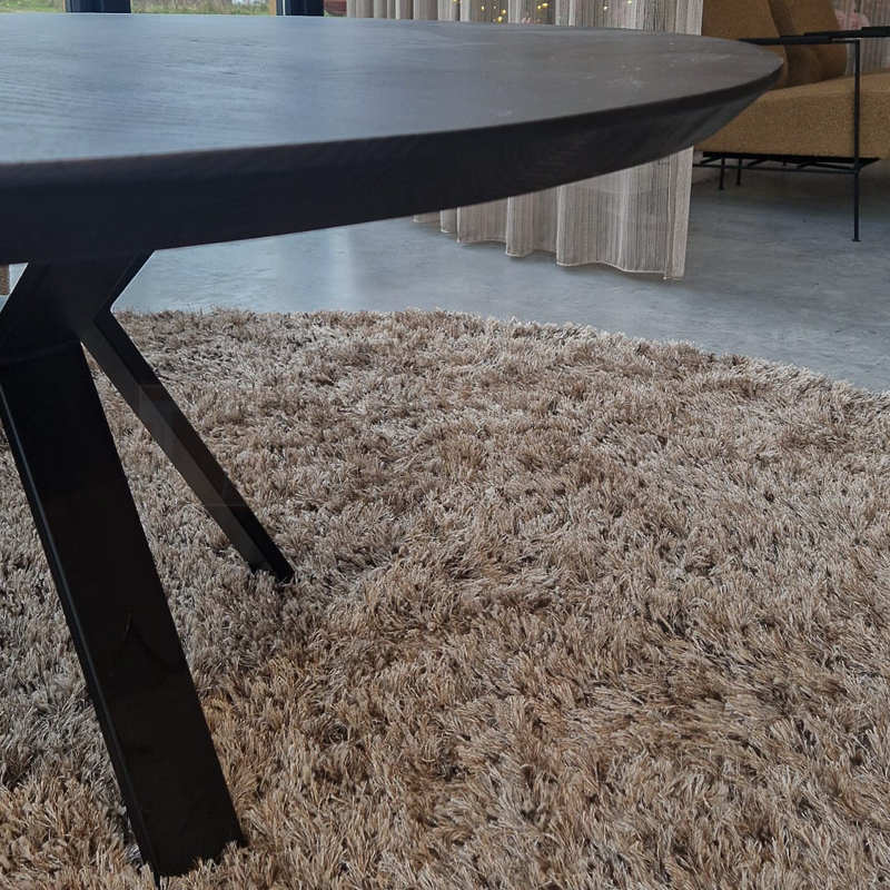 Eiken ronde Lowdining tafel - Afbeelding 5