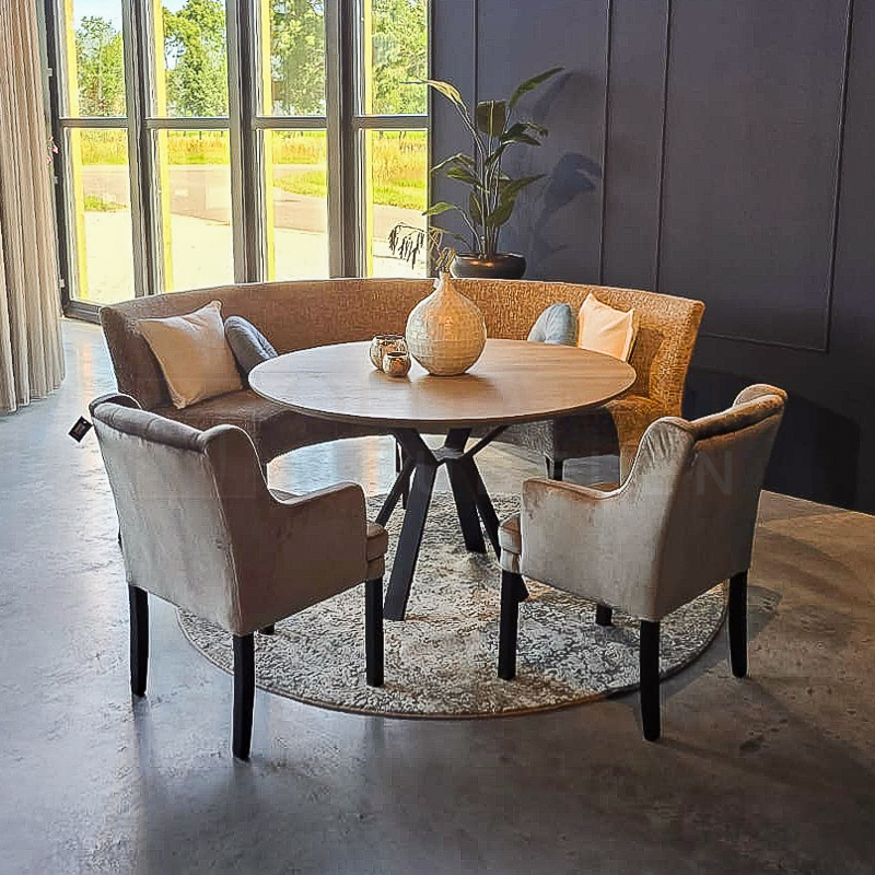 Eiken ronde tafel Low