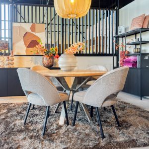 Eiken ronde tafel Lowen